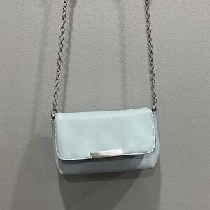Ardene Sky Blue Crossbody Bag with Chain